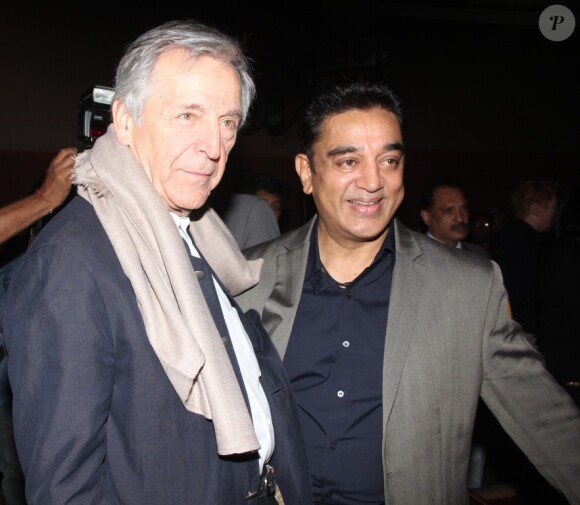Constantin Costa-Gavras lors de la soirée d'ouverture du 17 octobre 2013 du 15e Festival du Film de Mumbai (Bombay) qui se tient en Inde jusqu'au 24 octobre 2013