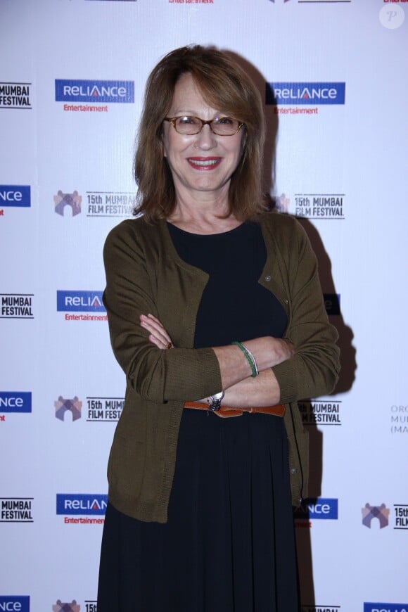 La membre du jury Nathalie Baye lors de la soirée d'ouverture du 17 octobre 2013 du 15e Festival du Film de Mumbai (Bombay) qui se tient en Inde jusqu'au 24 octobre 2013