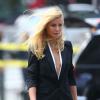 Gwyneth Paltrow sur le tournage d'une publicité pour Hugo Boss à Los Angeles, le 3 octobre 2013.