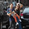 Orlando Bloom et Miranda Kerr à New York, le 13 juillet 2013.