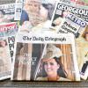 Sept grands quotidiens britanniques ont fait le 24 octobre 2013 leurs gros titres sur le baptême du prince George, fils du duc et de la duchesse de Cambridge, au lendemain de la cérémonie organisée le 23 octobre au palais Saint James.