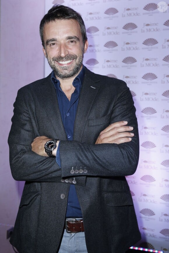Clement Miserez (compagnon d'Alessandra Sublet) - Cocktail "J'aime La Mode", organisé par le Chef Thierry Marx de l'hotel Mandarin Oriental à Paris. Le 23 septembre 2013.
