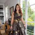 EXCLUSIF. Marion Bartoli essaye sa robe pour le defile du Salon du Chocolat qui aura lieu le 29 octobre a Paris. Fait a Paris, France le 25 octobre 2013.
