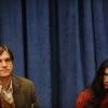 Demi Moore et Ashton Kutcher lors d'une conférence de presse sur leur lutte contre le trafic humain à l'ONU à New York le 4 novembre 2010