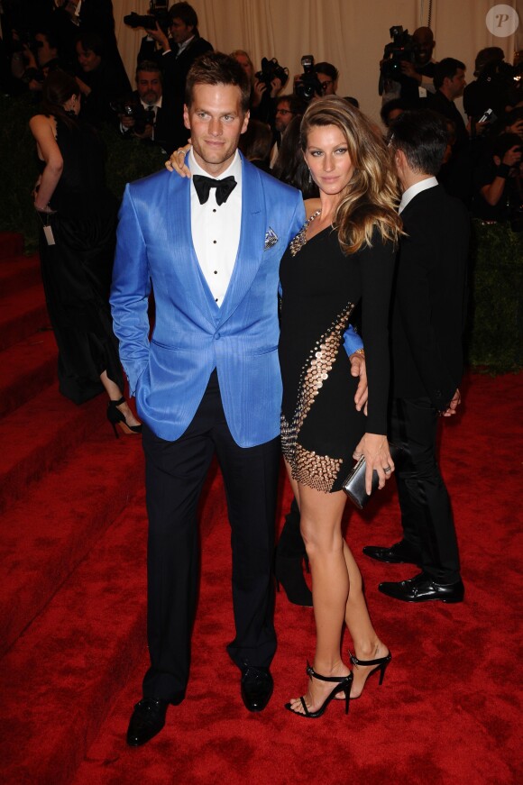Tom Brady et Gisele Bundchen à New York, le 6 mai 2013.