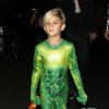 Kingston, 7 ans, déguisé en lézard pour Halloween. Los Angeles, le 31 octobre 2013.