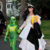 Gwen Stefani et son fils Kingston, déguisés en princesse et lézard pour Halloween. Los Angeles, le 31 octobre 2013.