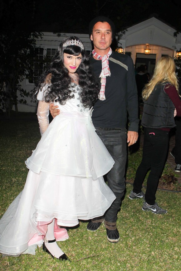 Gwen Stefani et son mari Gavin Rossdale à Los Angeles, le 31 octobre 2013.