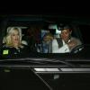 Gwen Stefani, Gavin Rossdale qui fêtait ses 48 ans, et leurs deux fils Kingston et Zuma, ont dîné au restaurant Madeo's à Los Angeles. Le 30 octobre 2013.