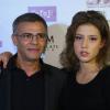 Abdellatif Kechiche et Adèle Exarchopoulos à la première russe du film La Vie d'Adèle au Gogol Centre, Moscou, le 2 novembre 2013.
