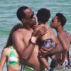 Conrad Murray avec son fils Che Giovanny à Miami, le 31 juillet 2010.