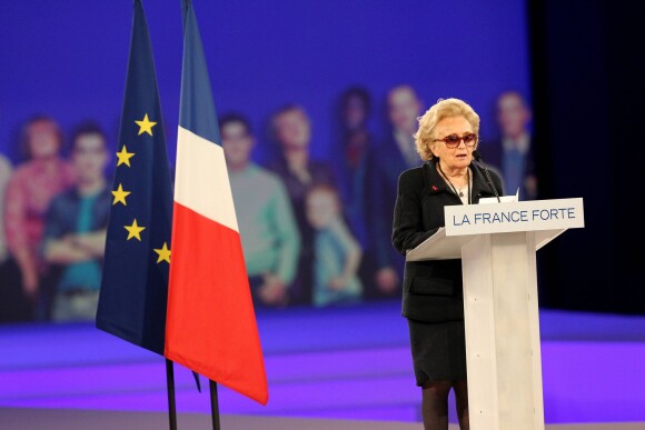 Bernadette Chirac au meeting de Nicolas Sarkozy à Villepinte le 11 mars 2012.