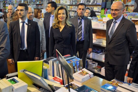 Valérie Trierweiler lors de sa visite au Salon du Livre Francophone à Beyrouth, le 5 novembre 2013.