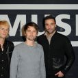 Le groupe Muse à l'avant-première mondiale du film "Muse : Live at Rome Olympic Stadium" à la Géode, Paris, le 5 novembre 2013.