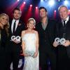 Anastacia, David Beckham, Kylie Minogue, Robin Thicke et Jean Paul Gaultier au gala "GQ Men of the Year Awards" à Berlin, le 7 novembre 2013.