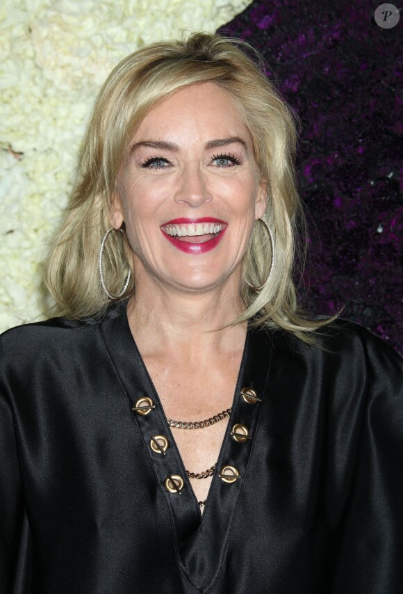Sharon Stone lors de la cérémonie des 8e MOCA Award à Beverly Hills le 6 Novembre 2013.