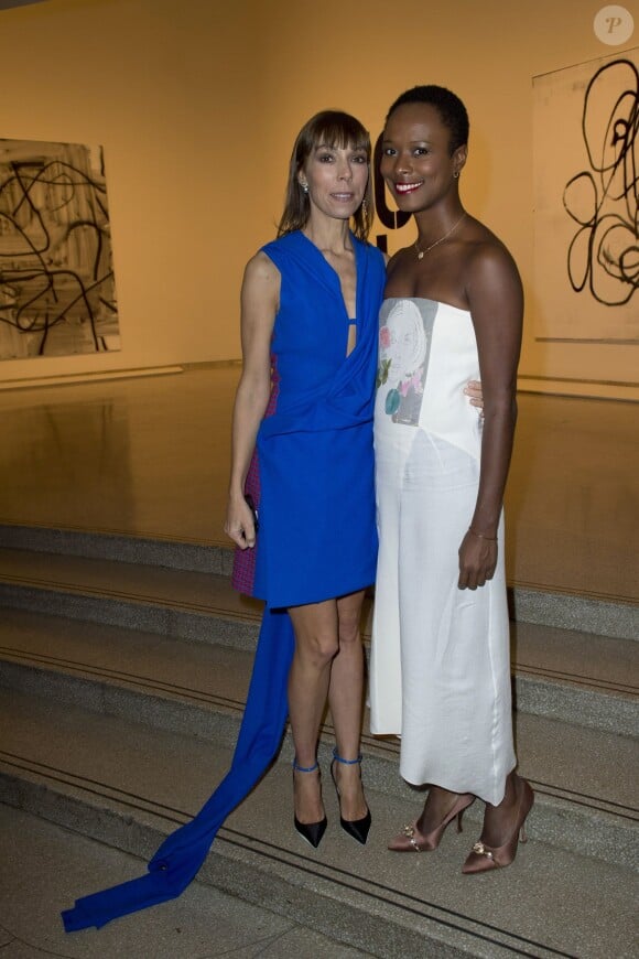 Mathilde Meyer et Shala Monroque lors de la soirée Guggenheim International Gala 2013 à New York, le 7 novembre 2013.