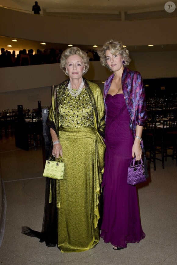 Ariane Dandois et Ondine de Rothschild lors de la soirée Guggenheim International Gala 2013 à New York, le 7 novembre 2013.