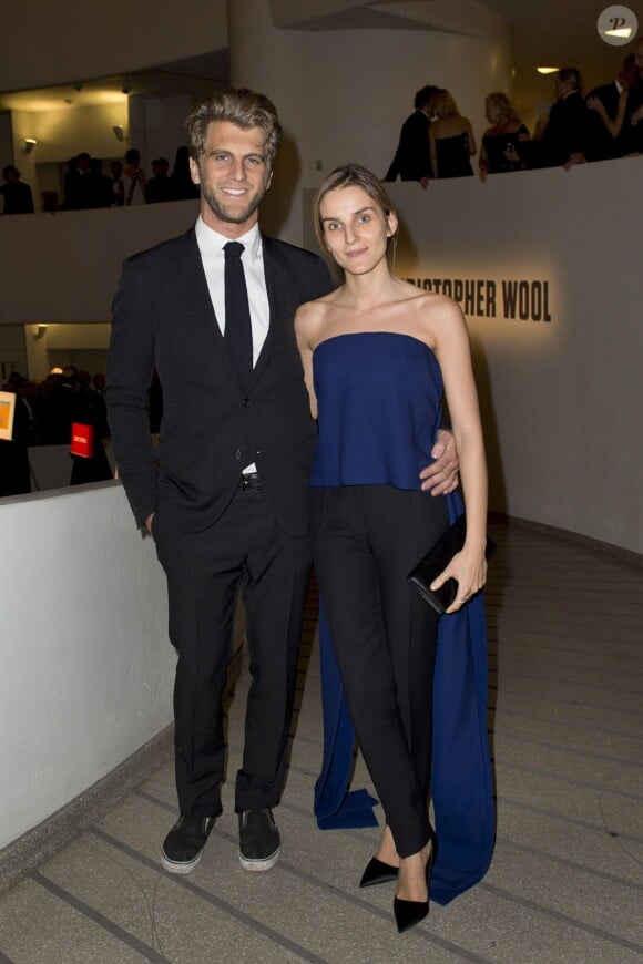 Jeremy Everett et Gaia Repossi lors de la soirée Guggenheim International Gala 2013 à New York, le 7 novembre 2013.