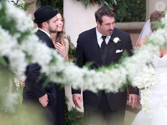 Exclusivité : Cérémonie de mariage de Chris Kirkpatrick, ancien membre du groupe 'N Sync, et de Karly Skladany a l'Hôtel Loews d'Orlando, le 2 Novembre 2013. Parmi les invites, on pouvait voir Justin Timberlake et sa femme Jessica Biel et les anciens membres du groupe N Sync Lance Bass, Joey Fatone et JC Chasez.