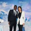Blaise Matuidi et son épouse découvrent le Noël Enchanté de Disneyland Paris, le 9 novembre 2013.