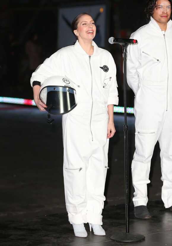 Lady Gaga lors de l'ARTRAVE, la soirée de lancement de son album ARTPOP à New York, le 10 novembre 2013.