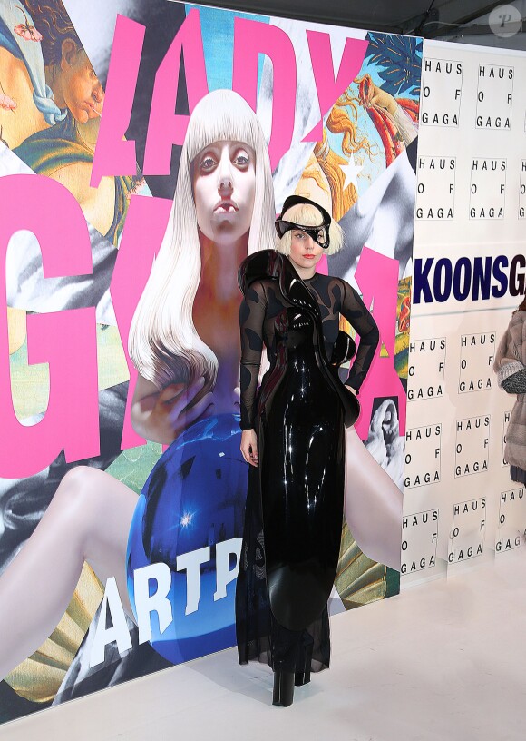 Lady Gaga lors de l'ARTRAVE, la soirée de lancement de son album ARTPOP à New York, le 10 novembre 2013.