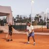 Edouard et Lucien se détendent de la raquette, dans le cadre de l'Escapade des Stars, en novembre 2013, à Djerba !