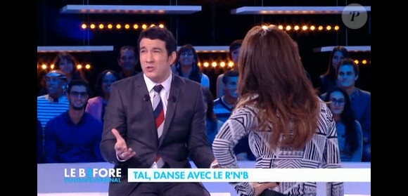 Thomas Thouroude interview Tal en chantant dans Le Before de Canal + le mardi 12 novembre 2013
