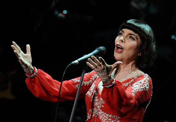 Mireille Mathieu en concert au Kremlin à Moscou en Russie le 3 Novembre 2012.