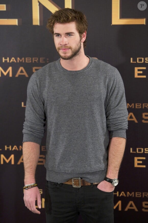 Liam Hemsworth à Madrid. Le 13 novembre 2013.