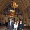 Le prince Felipe et la princesse Letizia d'Espagne ont visité la mission de San Carlos Borromeo, près de Carmel-by-the-Sea, en Californie, le 13 Novembre 2013.