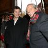 Guillaume Canet, Jean Rochefort à la conférence de presse des Gucci Masters 2013 aux Salons France Amériques de Paris, le 18 novembre 2013.