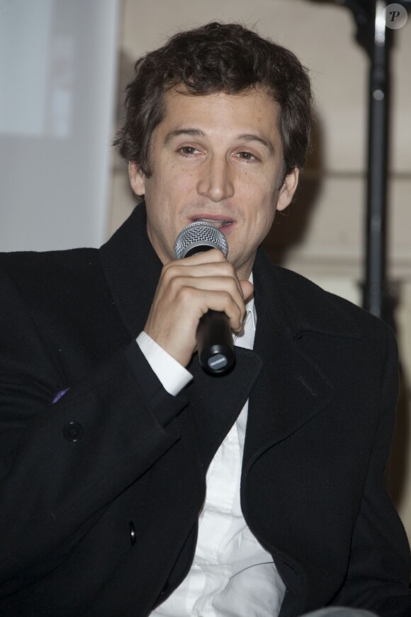 Guillaume Canet à la conférence de presse des Gucci Masters 2013 aux Salons France Amériques de Paris, le 18 novembre 2013.