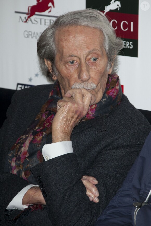 Jean Rochefort à la conférence de presse des Gucci Masters 2013 aux Salons France Amériques de Paris, le 18 novembre 2013.