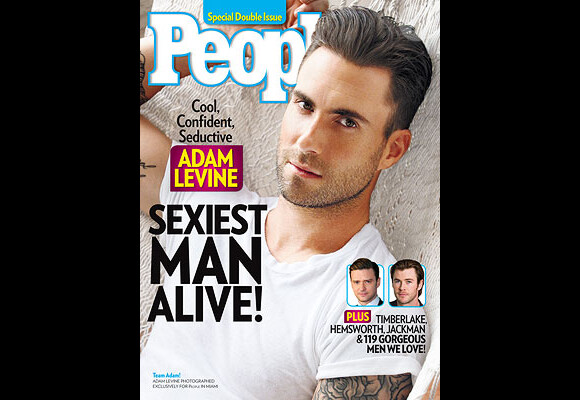 Le chanteur Adam Levine a été élue l'homme le plus sexy de 2013 par le magazine People.