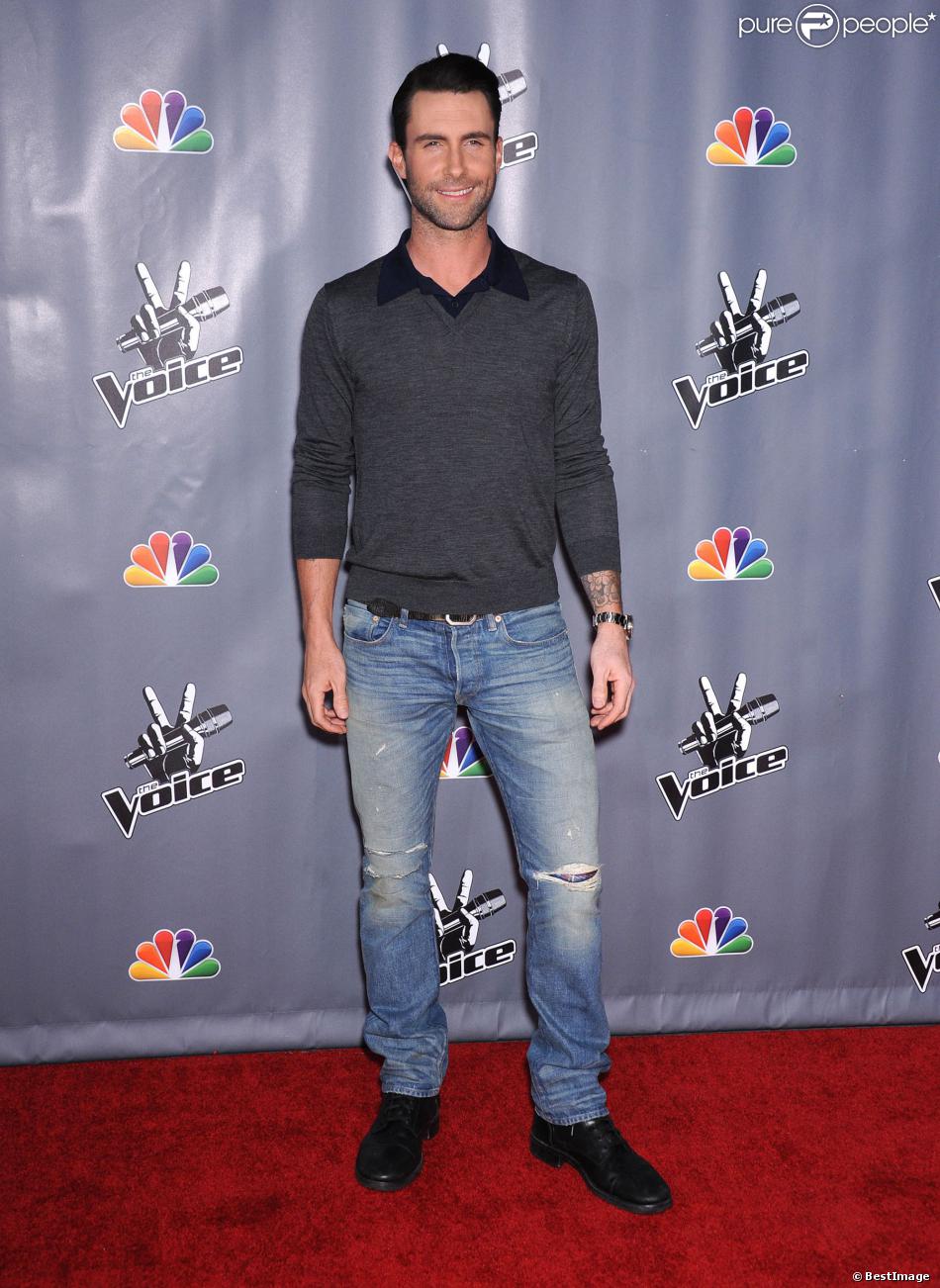 Adam Levine (coach de The Voice) à Universal City, le 7 novembre 2013.