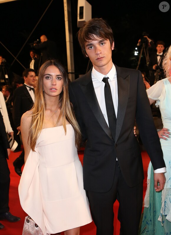 Alain-Fabien Delon (fils d'Alain Delon) et son amoureuse Léa lors du Festival de Cannes le 21 mai 2013