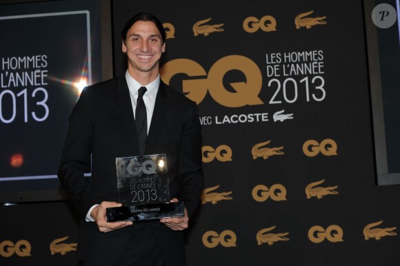 Exclusif : Zlatan Ibrahimovic lors de la soirée des GQ Awards, édition française, au sein du museum d'histoire naturelle à Paris le 20 novembre 2013