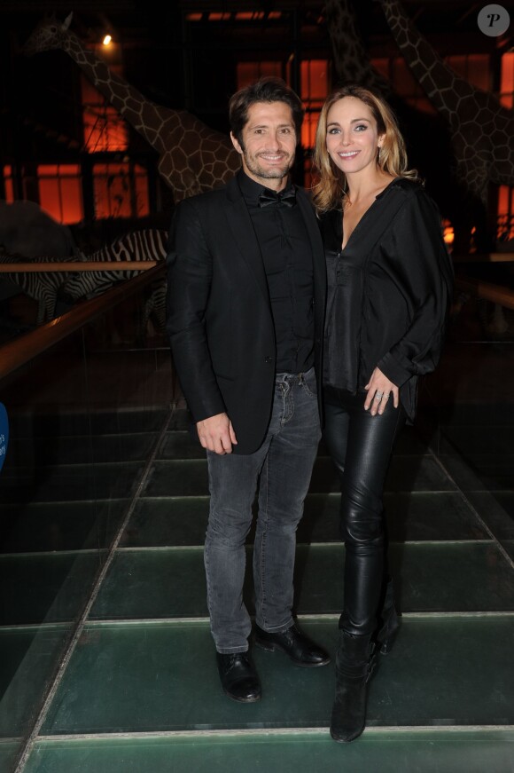 Exclusif : Bixente Lizarazu et sa bien-aimée Claire Keim lors de la soirée des GQ Awards, édition française, au sein du museum d'histoire naturelle à Paris le 20 novembre 2013