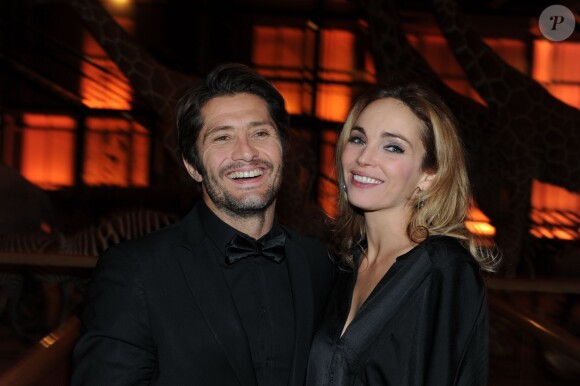 Exclusif : Bixente Lizarazu et sa bien-aimée Claire Keim lors de la soirée des GQ Awards, édition française, au sein du museum d'histoire naturelle à Paris le 20 novembre 2013
