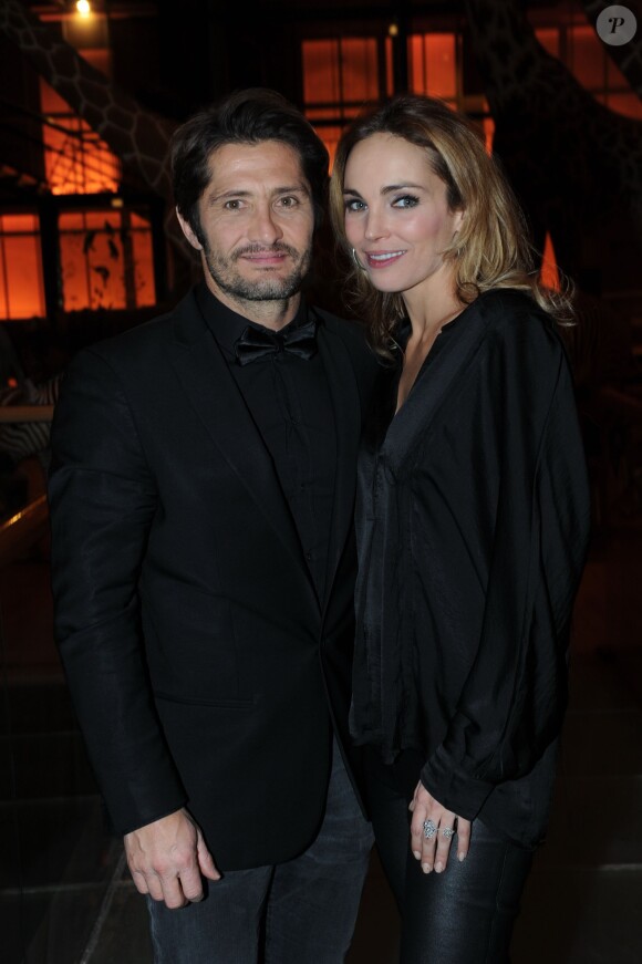 Exclusif : Bixente Lizarazu et Claire Keim lors de la soirée des GQ Awards, édition française, au sein du museum d'histoire naturelle à Paris le 20 novembre 2013