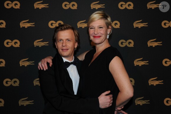 Exclusif : Alex Lutz et Maïtena Biraben lors de la soirée des GQ Awards, édition française, au sein du museum d'histoire naturelle à Paris le 20 novembre 2013