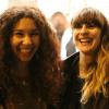 Sofiia Manousha Bronsky et la créatrice Stéphanie Allerme à la présentation de la collection "Back To The Future" de Ma Demoiselle Pierre, novembre 2013.