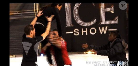 Kenza Farah dans la bande-annonce d'Ice Show - le 27 novembre 2013 sur M6