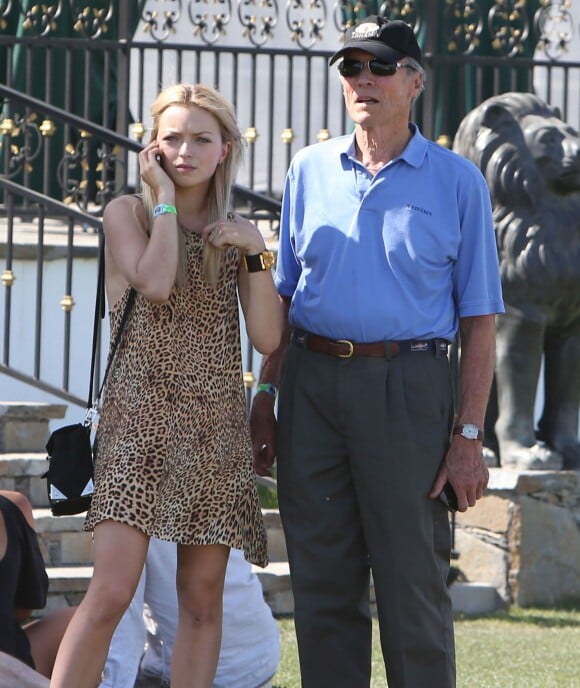 Francesca Eastwood, Clint Eastwood à Coachella le 13 avril 2013.
