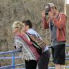 Exclusif - Elsa Pataky enceinte et son mari Chris Hemsworth se promènent avec leur fille India Rose sur l'île de la Gomera, Canaries, le 17 novembre 2013.
