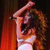 La jolie Selena Gomez présente son Stars Dance Tour, à Rosemont, dans l'Illinois, aux Etats-Unis, le 22 novembre 2013.