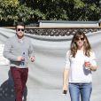 Ben Affleck et Jennifer Garner à Los Angeles (Brentwood) dans la matinée du 24 novembre 2013