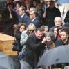 Famille (notamment sa fille Alice) et amis dans le chagrin aux obsèques de Georges Lautner en la cathédrale Sainte-Reparate à Nice, le 30 novembre 2013. Photo BestImage/Franz Chavaroche/Nice-Matin